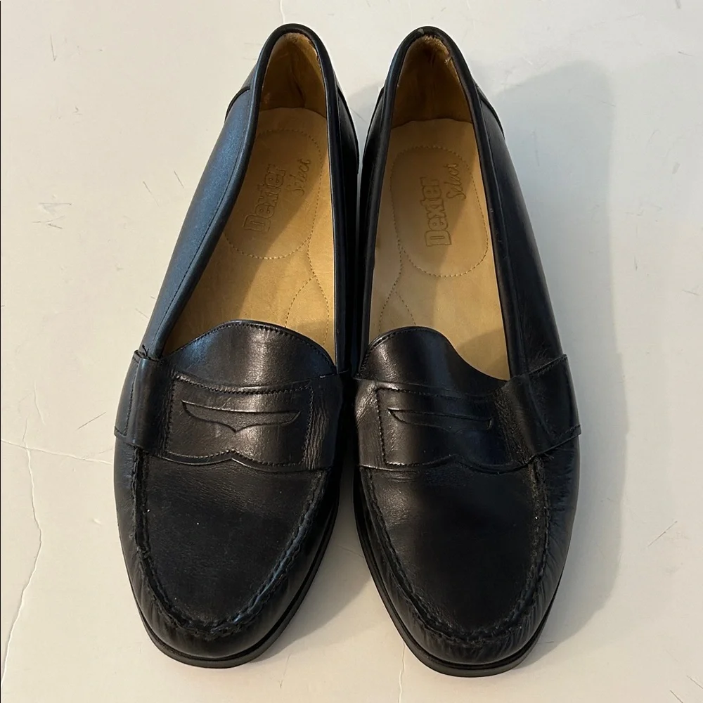 Dexter Men's Elegant Black Slip-On Penny Loafers size 11 made USA